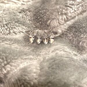 Silver Rhinestone Ring